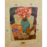 After Farichild Woodward Silk printers proof Floral still lifes,