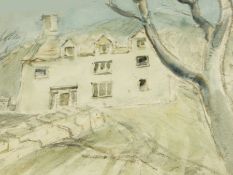 Henry Cogle Watercolour drawing "The Manor House",