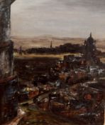 Morrisey (Contemporary) Oil on canvas City view,