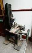 Old cast iron mortice machine