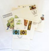 A collection of stamps from Europe, Africa, Australia,