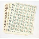 A quantity of world stamps on sheets including Netherlands, Japan, Iceland, French Colonies,