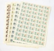 A quantity of world stamps on sheets including Netherlands, Japan, Iceland, French Colonies,