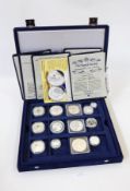 Two boxes of proof silver crown,