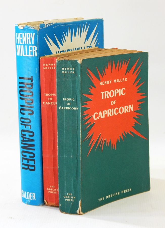 Henry Miller "Tropic of Capricorn", The Obelisk Press, Paris (1949),