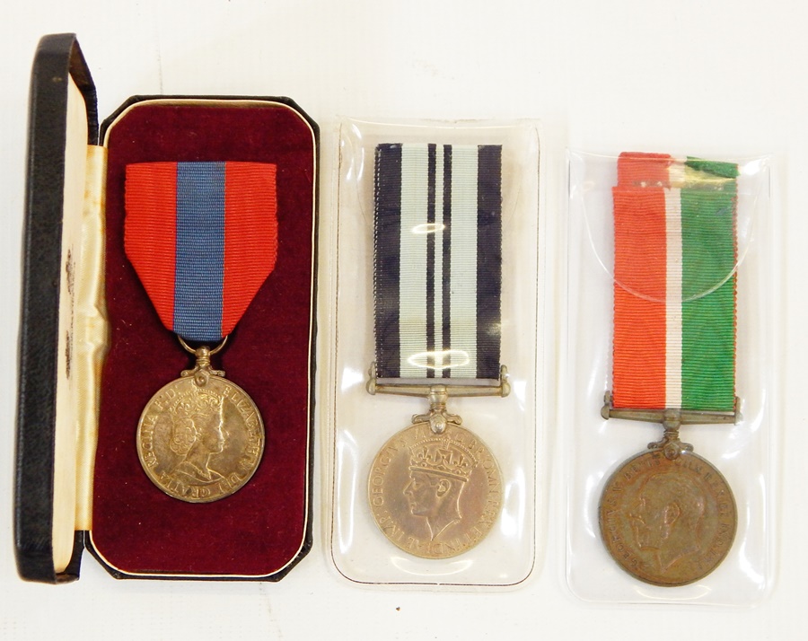 Cased Imperial service medal named to "Ivan Norris" with India service medal 1939-45 and WWI