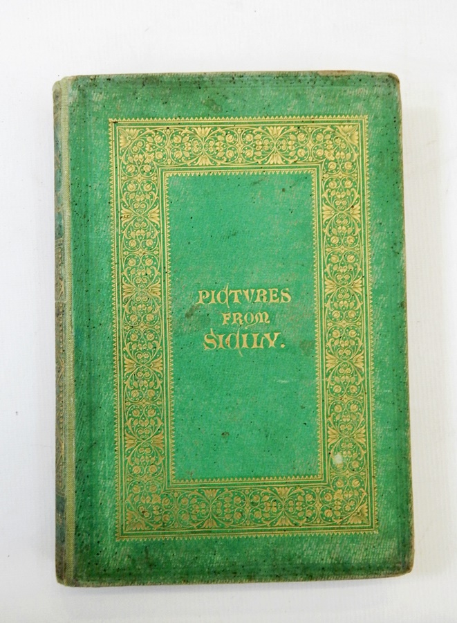 [Bartlett, W H] "Pictures from Sicily", Virtue & Co (1859), map, pls, some foxing, hinges cracked,