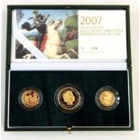 2007 gold proof set including £2,