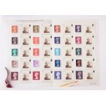 25 sheets of stamps including memories of Wembley Stadium, Wallace and Gromit,