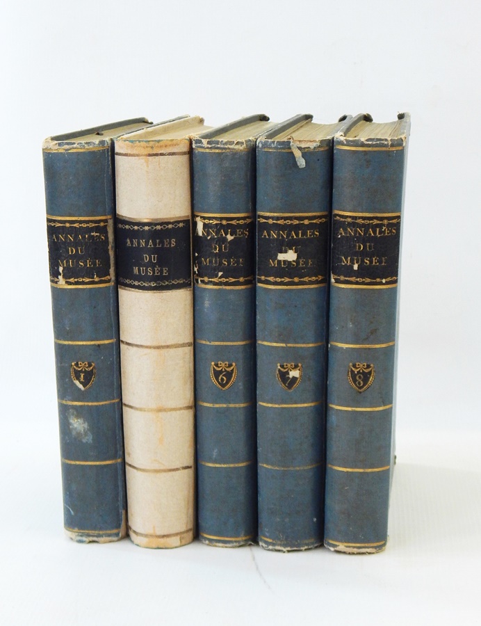 "Annales du Musee et de L'ecole Moderne des Beaux-Arts", Landon (1805), vols 1, 2, 6, 7 and 8,