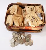 A tin of approximately £85 face value of mainly pre-1947,