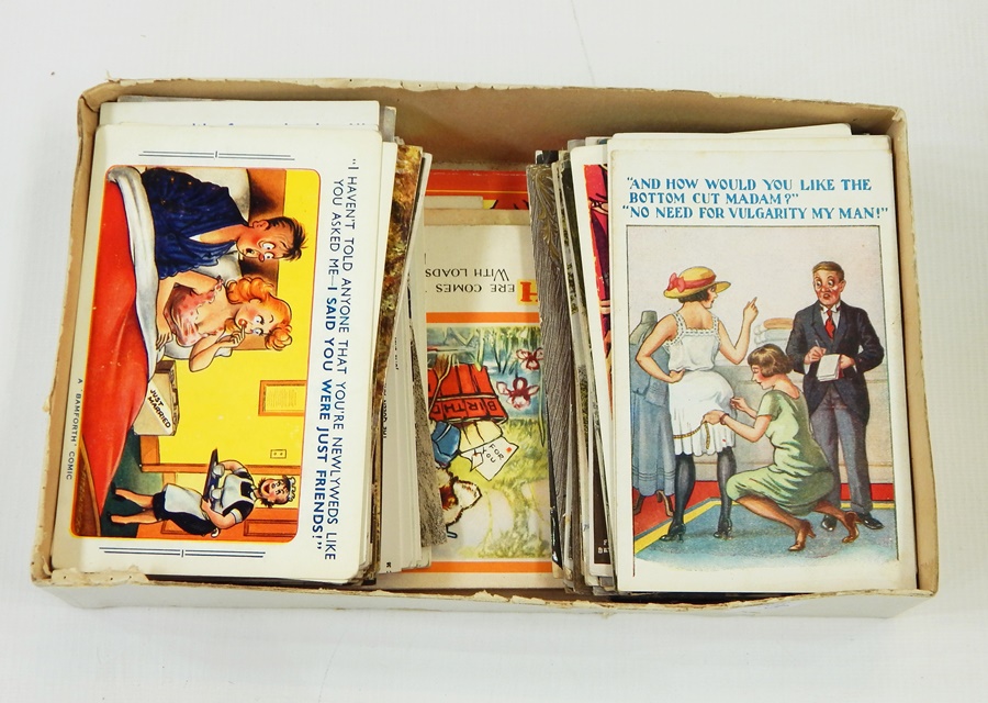 Quantity of postcards including humorous and topographical