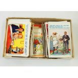 Quantity of postcards including humorous and topographical