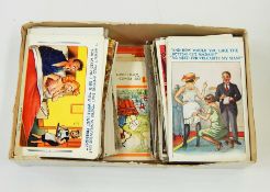 Quantity of postcards including humorous and topographical