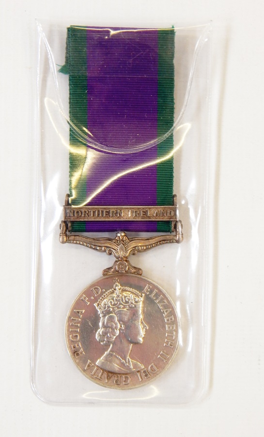 General Service Medal with Northern Ireland bar, named to "24182356 W.