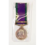 General Service Medal with Northern Ireland bar, named to "24182356 W.