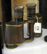 A pair of Ross of London stereo prism binoculars, power 6, no.6.