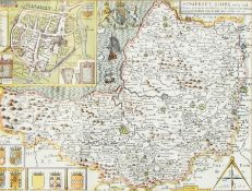 Colour map after J Speede "Somerset-shire", 29.