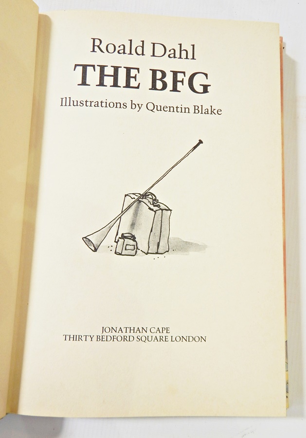 Dahl, Roald, The BFG, first edition, first printing, - Image 2 of 3