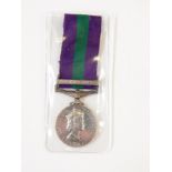 General Service Medal with Malaya bar, named to "23621885. TPR. J. PEARCE 13th/18th. H.