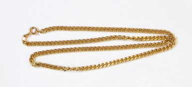 A 9ct gold filed curb link chain, 48cm long, 22.5g approx.