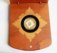 ERII Golden Jubilee of Accession Australian $20 in wooden presentation case with certificate