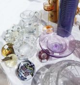 Quantity of decorative glass to include modern toasting type glass with air twist stem,