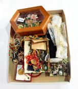 Large quantity of costume jewellery and watches