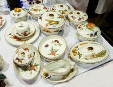 A large quantity of Royal Worcester "Evesham" pattern tableware to include casseroles, flan dishes,