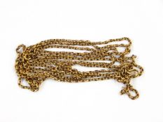 A gold belcher link muffler chain, approx. 22.