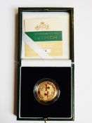 Active Union commemorative gold proof £2 coin,