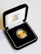 A 2003 UK gold proof sovereign,