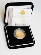 ERII Golden Jubilee Jersey gold-proof £25 coin,