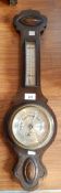 A Rannisons, Birmingham and Coventry oak wall barometer,