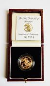 A gold proof sovereign, 1995,