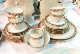 A Noritake porcelain part tea service,