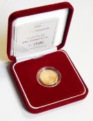 Three UK gold proof £1 coins, 2005, 2006, 2007,