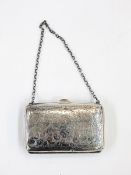 A silver purse, Birmingham 1916,