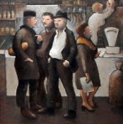 Jiri Borsky (Contemporary) Oil on board "The Polish Shop",