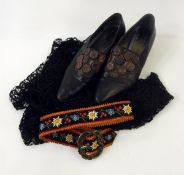 Pair of early 20th century style shoes,