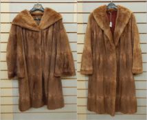 Two vintage fur coats,