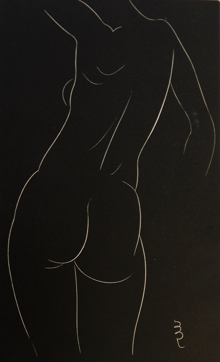 Eric Gill (1882-1940) Original wood engraving Two nude statues from "25 Nudes" published by Dent & - Image 3 of 3