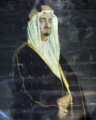 Vasco Lazzolo (1915-1984) Oil on canvas Three-quarter length portrait of a Sheikh in traditional