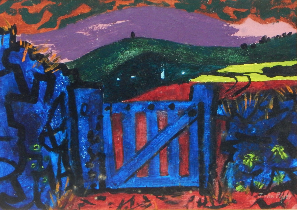 John Piper (1903-1992) ARR Oil on canvas "Blue Gate", signed and dated 1978,