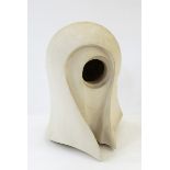 Brian Dawson porcelain sculpture in the form of helmet,