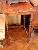 A Georgian style mahogany screen frame dressing table mirror with domed bevelled plate,