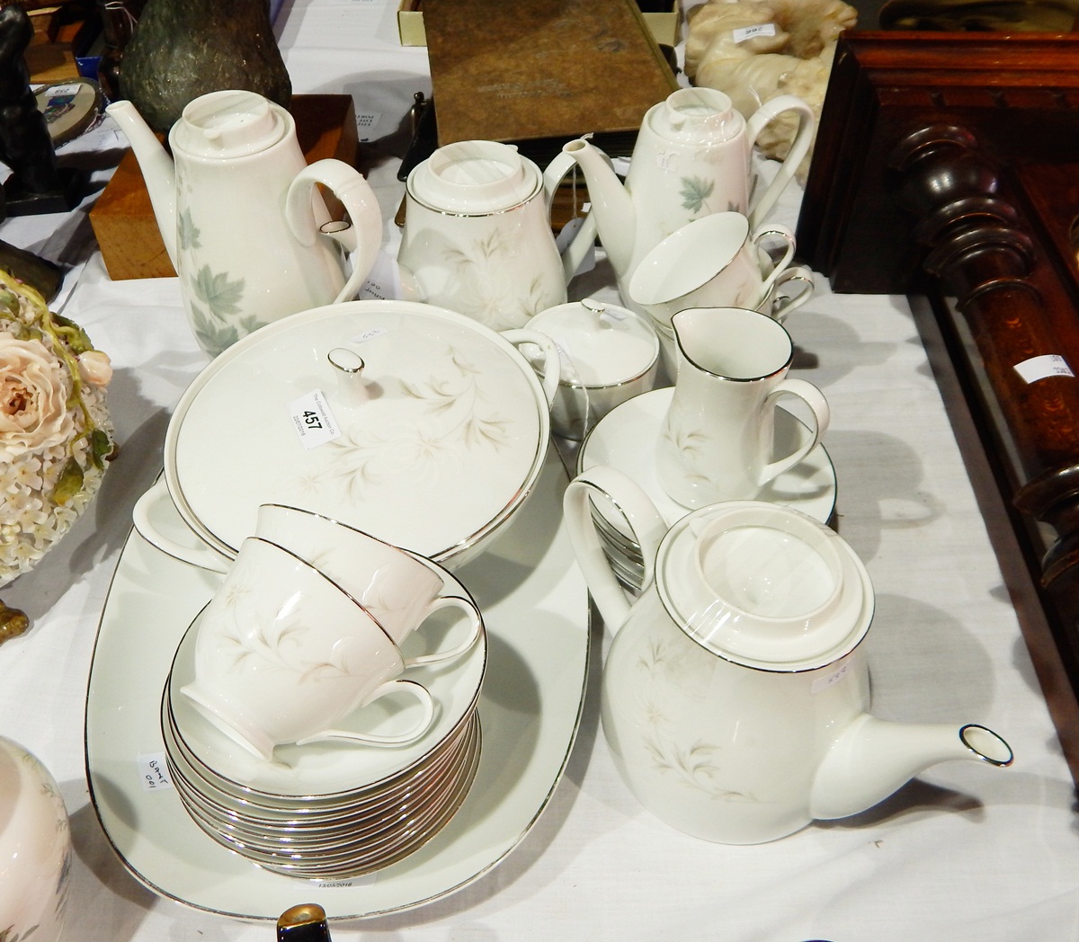 A Noritake china Rowena part dinner and tea service