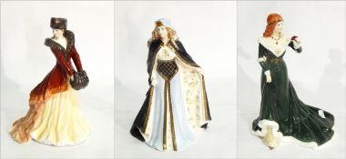 Royal Worcester limited edition porcelain figure of "The Rose of Camelot", 235/7500,