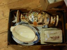 Various Victorian ceramic pieces ( 1 box)