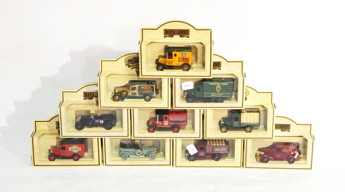 A collection of Days Gone By boxed toy cars to include Charlie Green Beer is Best,